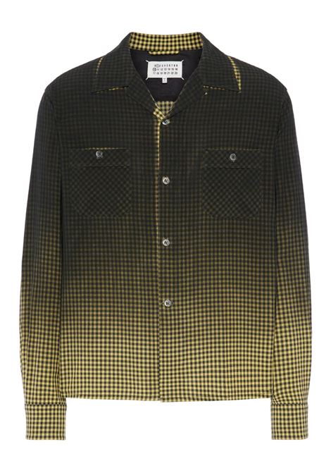 camici a quadri uomo nera e gialla MAISON MARGIELA | S50DT0069 M35691001F